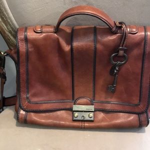 Fossil Messenger Bag. Long Live Vintage 1954.